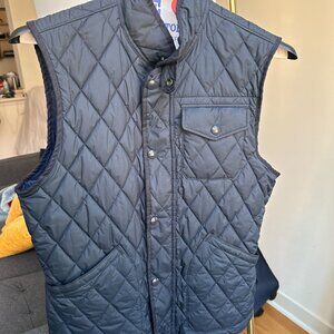 Ralph Lauren Water-Repellent Quilted Vest College Navy NWOT - Medium